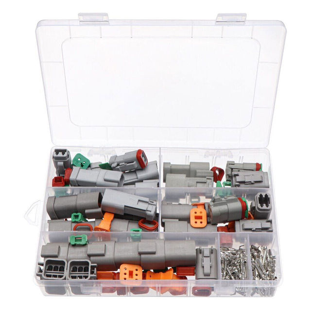 246pcs Deutsch Waterproof Wire Connector Kit for Deutsch DT DT06-2/3/4/6/8/12 Sealed Plug Connector