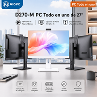 PC Todo en Uno de 27 Pulgadas con Pantalla Plana IPS LCD/LED, 1080p, 75Hz/144Hz/165Hz, Cámara Emergente, Soporte Ajustable, Compatible con EU/AU, para Oficina