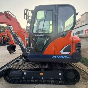 Mini-excavatrice sur roues Doosan Dx60 d'origine japonaise, modèle 2022, neuve, prix bas, vente chaude, moteur, boîte de vitesses, engrenages multifonctionnels - Product Image 1