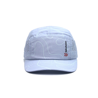 Casquette de baseball 6 panneaux respirante à séchage rapide pour l'été, style hip-hop, en maille, à bord plat, réglable, pour le sport, l'alpinisme et la course à pied