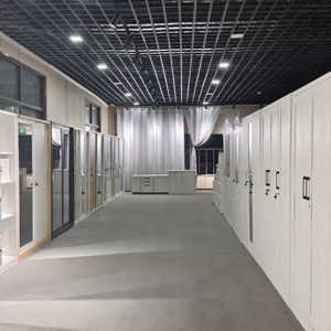 <span class=keywords><strong>Armario</strong></span> de Almacenamiento de Acero, <span class=keywords><strong>Armario</strong></span> Moderno con 2 Puertas de Vidrio, Fácil de Montar, Muebles Ecológicos para Dormitorio - Product Image 5