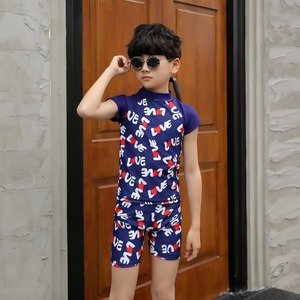 JH905 Kids Swim Suit Blue One Piece Quick Dry UPF50+ Round Neck For Children Swimming Water Sports - Product Image 5