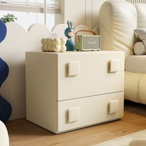 Table basse en bois massif haut de gamme de luxe léger meuble TV <span class=keywords><strong>Carmen</strong></span> combinaison armoire seau latéral de rangement salon élégant - Product Image 1