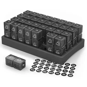 Promotional case Portable Pill Organizer Plastic Pill Box