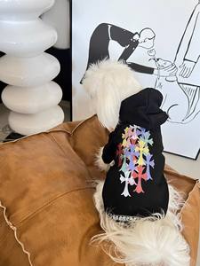 Suéter con Capucha de Lujo al por Mayor, Forro de Felpa de Algodón Sólido, Clásico, Moderno, Ecológico, para Perros Pequeños y Medianos, Invierno - Product Image 4