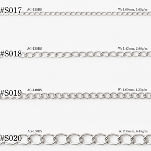 Élégant collier à maillons en argent 925 pour femmes à la mode fait à la machine Swedge chaîne bijoux Nakagawa Corporation P21-004 - Product Image 3