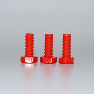 Venta Directa de Fábrica, Tornillos Hexagonales Externos de Nylon, Tornillos de Plástico de Nylon Rojos - Product Image 3