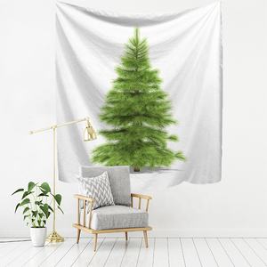 Arbre de Noël personnalisé série chambre à coucher esthétique pique-nique feuille couvre-lit affiche couverture Art impression tapisserie tenture murale décor - Product Image 4