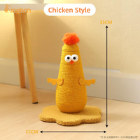 Kinghon Wood Poteau à gratter pour chat écologique, design poulet mignon, durable, jouet pour chaton, mobilier pour chat d'intérieur
