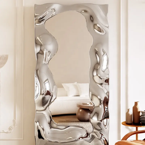 <span class=keywords><strong>Miroir</strong></span> décoratif carré pleine longueur en acier inoxydable, design artistique créatif pour la maison, <span class=keywords><strong>miroir</strong></span> décoratif pour porche - Product Image 6