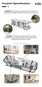 Capsula Spaziale <span class=keywords><strong>Mobile</strong></span> Prefabbricata Modulare <span class=keywords><strong>per</strong></span> Casa, Hotel, Cabina, Camera Piccola con Cucina e Bagno - Product Image 2