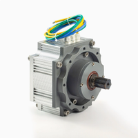 Moteur servo synchrone à aimant permanent à flux axial sans balais avec réducteur planétaire à montage sur bride, efficacité IE4, cadre 250 mm