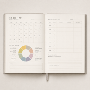 Set de Diario Personalizado LABON con Mapa del Estado de Ánimo, Rastreador de Emociones, Salud Mental, Mindfulness, Papelería, Cuaderno de Tapa Dura A5 - Product Image 2