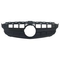 Rejilla Delantera de Alta Calidad en Negro Brillante Estilo AMG C63S, Rejilla de Repuesto de Material ABS para Mercedes Benz Clase C W205