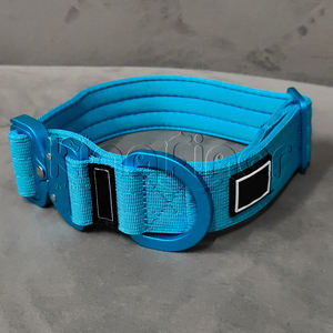 HondenHalsband ligero colorido aluminio 2,5 cm 4cm 5cm duradero <span class=keywords><strong>Nylon</strong></span> táctico perro Collar con acolchado de neopreno suave - Product Image 2
