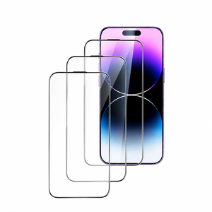 Protection d'écran en verre 9H, film transparent anti-choc, anti-rayures, film protecteur d'écran pour iPhone 15 Pro - Product Image 1
