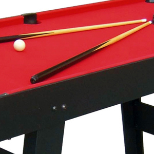Table de billard de 6 pieds, table de billard pliable d'intérieur, table de <span class=keywords><strong>snooker</strong></span> portable, ensemble complet de boules, 2 queues de billard, craie et feutre - Product Image 3