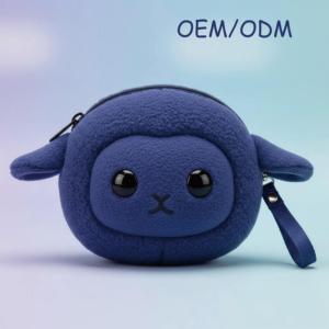 Monedero de Oveja de Peluche OEM ODM, Bolsa Portátil de Forro Polar, Accesorio de Llavero para Mujeres, Hombres y Niñas - Product Image 1