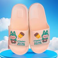 Chaussons d'été pour femmes Cartoon Frog Pantoufles de bain ultra-légères pour l'intérieur et l'extérieur, pantoufles de bain antidérapantes à semelle épaisse pour la maison