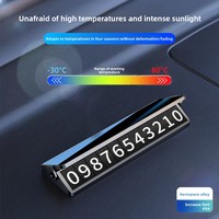 Nouvelle carte de numéro de téléphone temporaire pour voiture en alliage d'aluminium à double numéro dissimulé, modèle 2026, très demandée