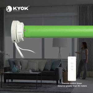 KYOK 25mm Remote Control Tubular Motor - 3-Wire Built-in Power Motor with RS485 & Manual Control - Product Image 4