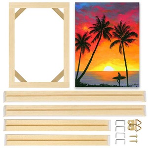 Kit <span class=keywords><strong>telaio</strong></span> in <span class=keywords><strong>tela</strong></span> di legno facile montaggio fai da te struttura in <span class=keywords><strong>tela</strong></span> elasticizzata in legno massello barella barre in legno cornice in legno - Product Image 5