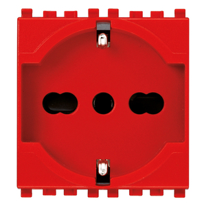 Red <b>Universal</b> <b>Socket</b> 2P+T 16A For Electrical Outlet Use - Product Image 1