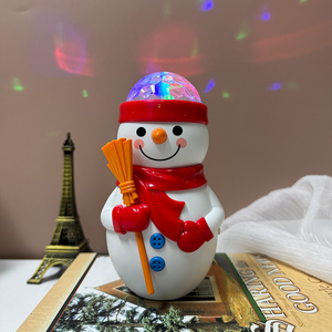 Palos LED parpadeantes muñeco <span class=keywords><strong>de</strong></span> nieve con música efecto <span class=keywords><strong>de</strong></span> luz giratoria <span class=keywords><strong>de</strong></span> 360 grados regalo <span class=keywords><strong>de</strong></span> <span class=keywords><strong>Navidad</strong></span> <span class=keywords><strong>para</strong></span> niños - Product Image 4