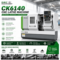Torno CNC de Gran Diámetro CK6140, Eje de 52mm, Diámetro de Torneado de 400mm, Bancada de 750mm, Torreta 4T, Máquina para Torneado de Barras y Ejes