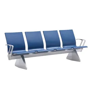 Mingle Modern Design 4-zits Luchthaven Lounge Zitplaatsen Ziekenhuis Wachtbank Pu Rij Link Stoelen Funiture