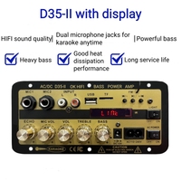 Papan Amplifier Digital Mono BT Profesional D35-II 35W untuk Subwoofer Audio Rumah dan Karaoke