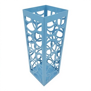 Porte-parapluies en métal découpé au laser sur mesure pour entrée, support de rangement en fer pour parapluies, idéal pour la maison, l'hôtel et le bureau (vente en gros) - Product Image 1