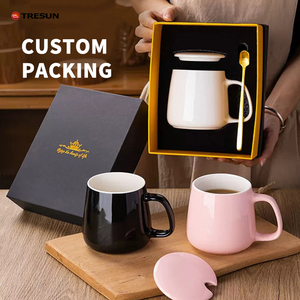 Tazas de Café de Cerámica Modernas, Aptas para Microondas y Lavavajillas, Tazas de Té Creativas de Gres con Asa - Product Image 3
