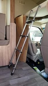 Escalera <span class=keywords><strong>De</strong></span> Litera interior <span class=keywords><strong>de</strong></span> aluminio plateado y negro <span class=keywords><strong>de</strong></span> <span class=keywords><strong>66</strong></span> "para escalera <span class=keywords><strong>de</strong></span> litera <span class=keywords><strong>de</strong></span> remolque <span class=keywords><strong>de</strong></span> caravana RV - Product Image 6