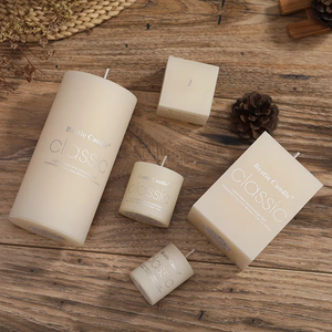 Offre Spéciale luxe anniversaire mariage hôtel taille différente européen grand ivoire blanc pilier bougies <span class=keywords><strong>bougie</strong></span> <span class=keywords><strong>cylindrique</strong></span> - Product Image 4