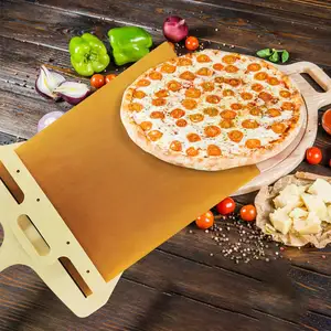 Yeni varış özel mutfak kaynağı Pala Pizza Scorrevole ahşap Transfering için sürgülü Pizza kabuğu