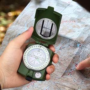 Boussole métallique multifonctionnelle étanche de haute précision avec mesure de carte, calculatrice de Distance pour les activités de plein air - Product Image 2