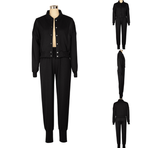 <span class=keywords><strong>Completo</strong></span> Autunno 2026 AL2: Cardigan a Maniche Lunghe Traforato e Pantaloni Jogger Abbinati, Set Due Pezzi <span class=keywords><strong>Casual</strong></span> da <span class=keywords><strong>Donna</strong></span> - Product Image 3