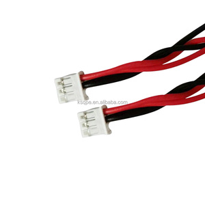 插头电缆 2P 连接器 LED 红黑公母头 10CM 一端镀锡 PVC 绝缘铜导体 - Product Image 2