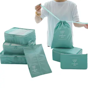 7 шт. упаковочная коробка дорожная сумка для хранения цифровой туалетные принадлежности сумка для хранения одежды, обуви, защита от пыли, дорожная сумка для женщин