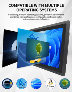 1080P 15/17/19 inch bảng điều khiển công nghiệp PC màn hình cảm ứng TFT Linux Windows không thấm nước IP65 tường Màn hình nối tiếp các tính năng chống thấm nước - Product Image 2