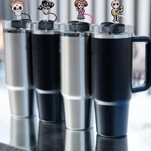 Adorno de paja para Stanley Cup Cubierta de paja mexicana Compatible con Stanley/Yeti 10mm Puntas protectoras de paja a prueba de polvo - Product Image 5