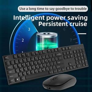 Teclado Y <b>Mouse</b> Inalambrico Business Office Keyboard and <b>Mouse</b> Set <b>Computer</b> Ergonomic 2.4G Wireless Keyboard and <b>Mouse</b> - Product Image 3