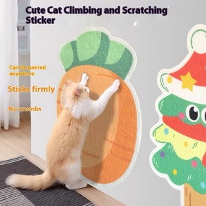 Arbre à <span class=keywords><strong>chat</strong></span> moderne résistant à l'usure planche à gratter pâte murale protection <span class=keywords><strong>chat</strong></span> escalade tapis en bois jouet de noël Stickers muraux - Product Image 4