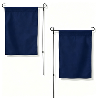 Drapeau de jardin personnalisé à trois couches avec impression numérique, double face, en polyester léger et bordure durable