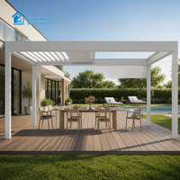 Pergola Commerciale en Aluminium Sweet Home avec Toit Motorisé et Ouverture Automatique, Pavillon Bioclimatique Étanche pour Hôtels et Complexes Hôteliers