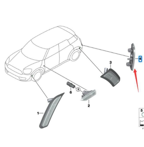 OEM 63147378714 Riflettore Paraurti Posteriore Destro per BMW <span class=keywords><strong>MINI</strong></span> <span class=keywords><strong>Cooper</strong></span> <span class=keywords><strong>Countryman</strong></span> 2017-2020 F60 - Product Image 2