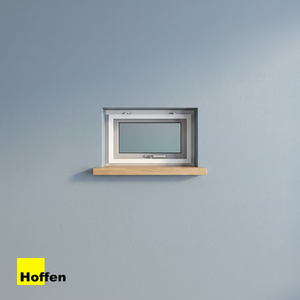 หน้าต่างบานเลื่อนกันเสียง กันน้ำ กันลม รุ่น Hoffen Pro UPVC โมเดิร์น ขนาด 80x50 ซม. กรอบสีขาว สำหรับห้องครัวภายนอก - Product Image 3