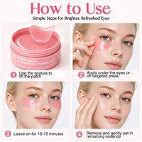 YECUCE Hydraterende Cafeïne Niacinamide Retinol Zalm DNA Koelende Onderoogmasker PDRN Hydrogel Oogpatches voor Zwellingen en Donkere Kringen