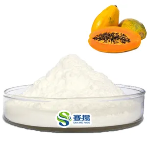 Papain Powder High Quality 50000u/g-1500000U/G CAS 9001-73-4 Natural Papaya Extract Powder Papain Enzyme Powder